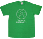T-shirt med Vägen till lycka-motiv